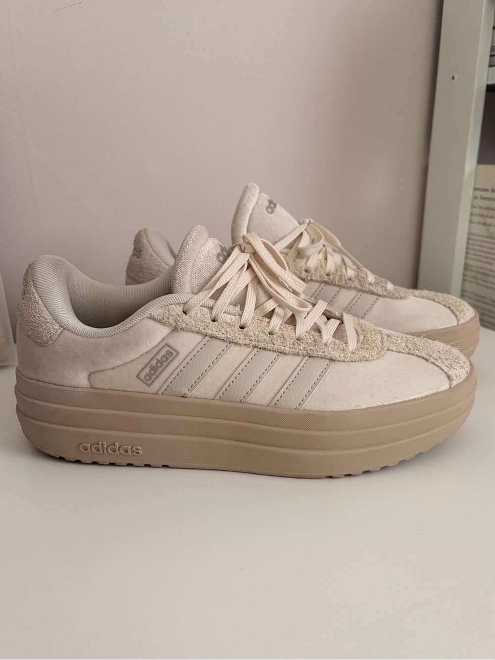 adidas Women's Cream VL Court Bold Sneakers